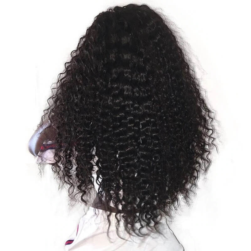 13x4 Curly Lace Front Human Hair Wigs Pre Plucked With Baby Hair For Women