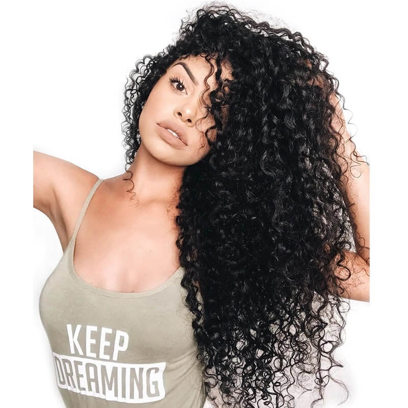 250% Density Deep Wave 360 Lace Frontal Human Hair Wig Pre Plucked With Baby Hair