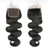 [Abyhair 9A] Body Wave Hair 4 Bundles With 4x4 Lace Closure Brazilian Human Hair