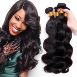 [Abyhair 10A] Indian Body Wave Hair 4 Bundles 100% Human Hair Weave Extensions