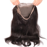 [Abyhair 10A] Malaysian Straight 3 Bundles With 360 lace Frontal Closure Virgin Human Hair