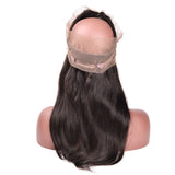 [Abyhair 10A] Indian Straight 3 Bundles With 360 lace Frontal Closure Virgin Human Hair