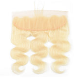 9A Virgin 613 Blonde Body Wave 13x4 Lace Frontal Closure Free Part