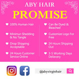 [Abyhair 8A] Straight 360 Lace Frontal With 2 Bundles Natural Hairline Indian Remy Hair Weave