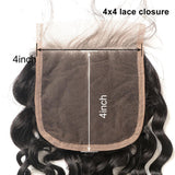 [Abyhair 10A] Virgin Water Wave 4x4 HD Lace Closure 130% Density Human Hair