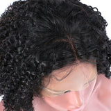Short Bob 13x4 Deep Curly Lace Front Human Hair Wigs Pre Plucked With Baby Hair For Women