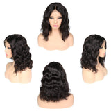 13x4 Short Bob Body Wave Lace Front Human Hair Wig Pre Plucked With Baby Hair For Women