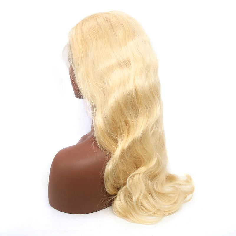 13x6 HD Transparent 613 Blonde Body Wave Lace Front Human Hair Wigs