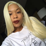 10A Virgin 613 Blonde Straight 360 Lace Frontal Closure With Baby Hair