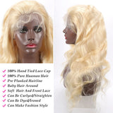 613 Blonde 13x4 Lace Front Wigs Body Wave Human Hair Pre Plucked With Baby Hair