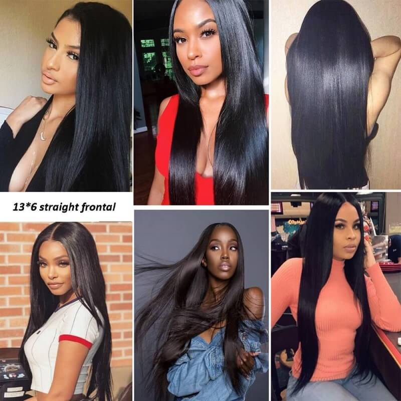 [Abyhair 10A] Straight 13x6 Ear To Ear Lace Frontal Closure Free Part With Baby Hair