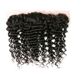 [Abyhair 10A] Peruvian Deep Wave 4 Bundles With 13x 4 Lace Frontal Closure With Baby Hair