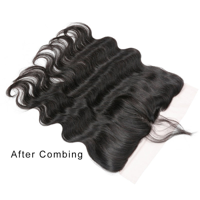 10A Virgin Body Wave Hair 13x4 Ear To Ear Lace Frontal Closure 130% Density