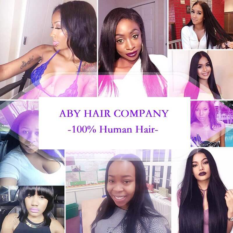 [Abyhair 9A] Silky Straight Hair 100%  Virgin Remy Human Hair 1 Bundle Weave