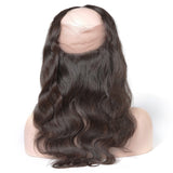 [Abyhair 8A] Body Wave 360 Lace Frontal With 2 Bundles Natural Hairline Brazilian Remy Hair Weave