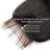 [Abyhair 10A] Virgin Straight Hair 4x4 HD Lace Closure 130% Density Human Hair