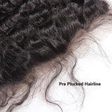 [Abyhair 10A] Peruvian Deep Wave 3 Bundles With 13x 4 Lace Frontal Closure With Baby Hair
