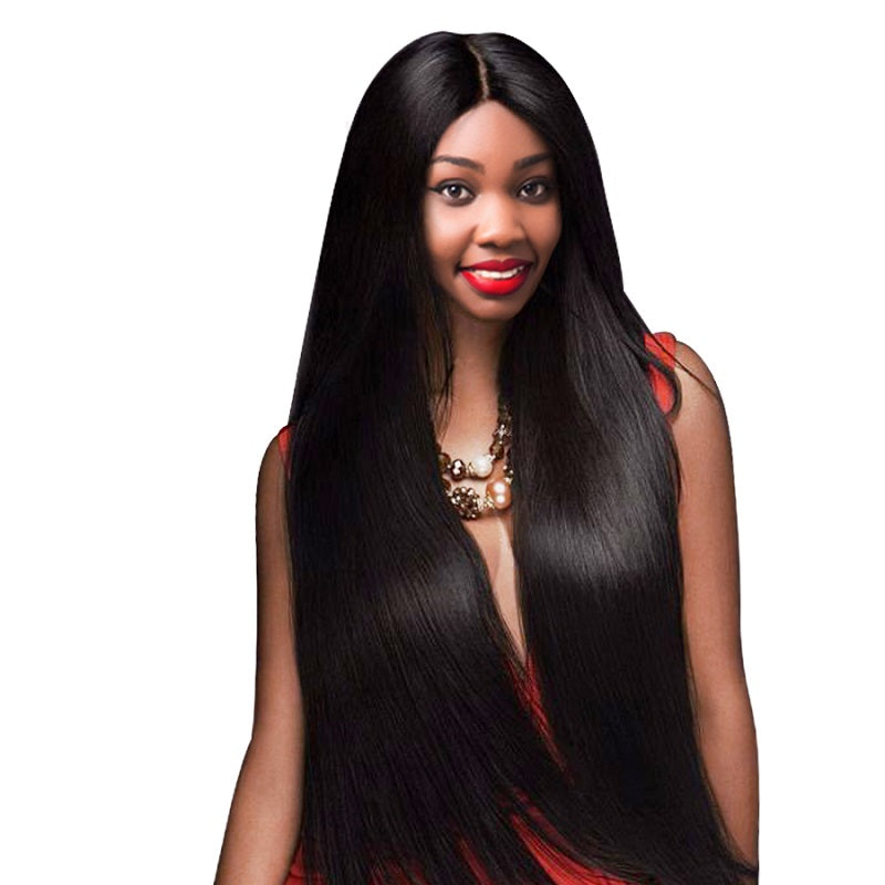 [Abyhair 8A] Brazilian 4 Bundles With 4x4 Lace Closure Straight Remy Human Hair