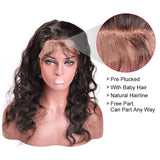 [Abyhair 9A] 360 lace Frontal Closure With 2 Bundles Indian Body Wave Hair Weave