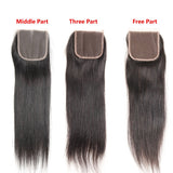 [Abyhair 8A] Brazilian 3 Bundles With 4x4 Lace Closure Body Wave Remy Human Hair