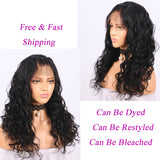 13x4 Wavy Lace Front Human Hair Wigs Pre Plucked With Baby Hair For Women