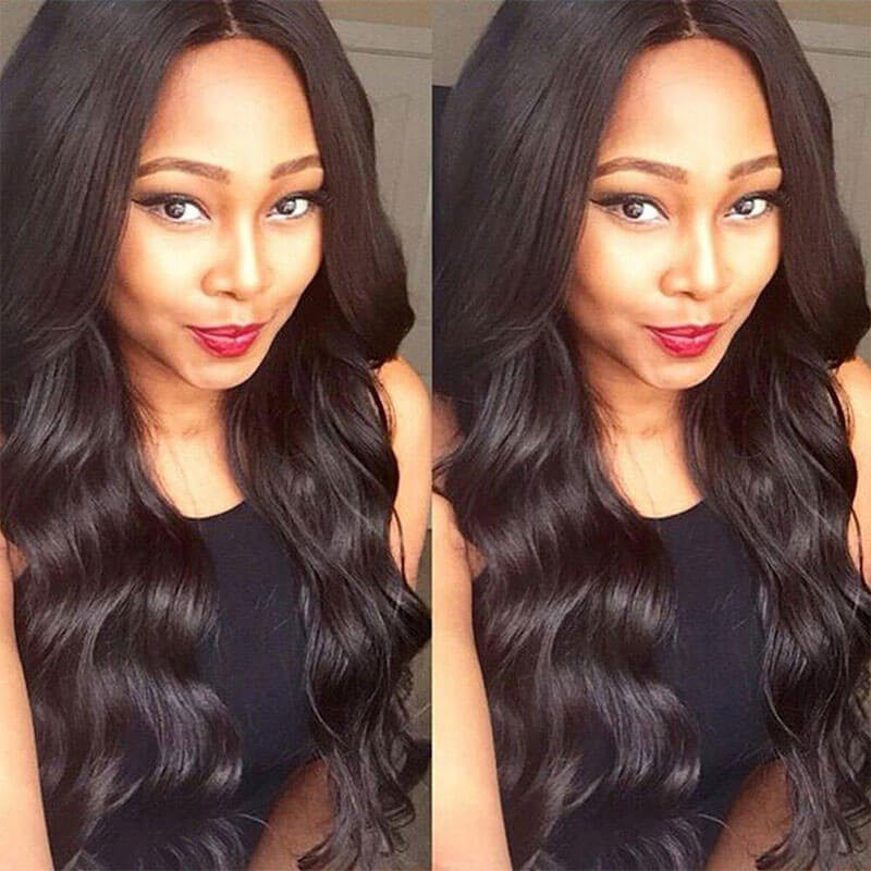 [Abyhair 10A] Malaysian Body Wave 3 Bundles With 360 lace Frontal Closure Virgin Human Hair