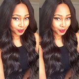 [Abyhair 10A] Malaysian Body Wave 2 Bundles With 360 lace Frontal Closure Virgin Human Hair